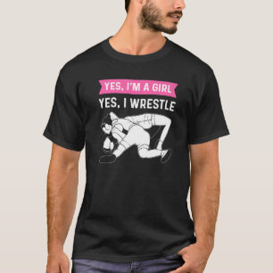 Wrestling Female Wrestler Girl Wrestling T-Shirt
