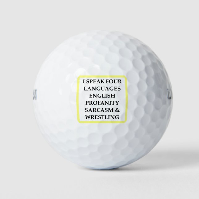 WRESTLING GOLF BALLS (Front)