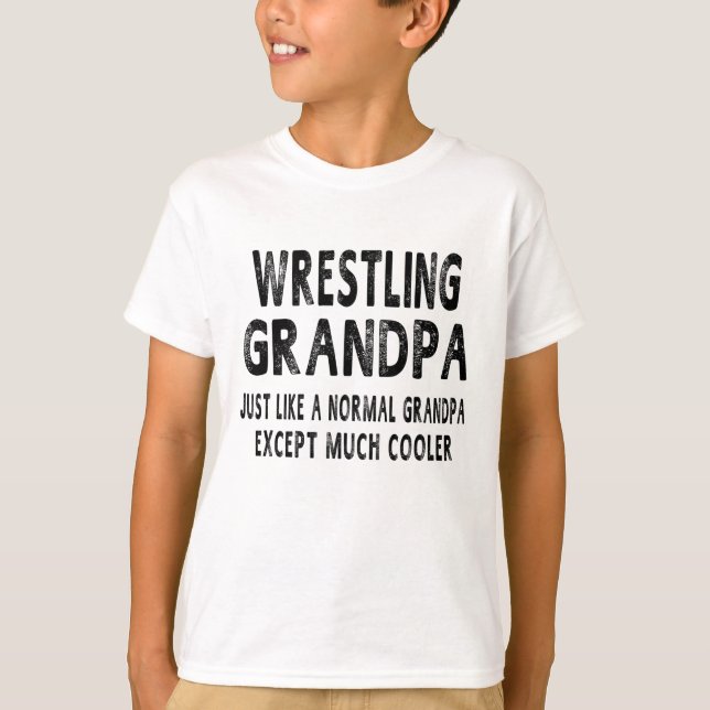 Wrestling Grandpa Father's Day Gifts Men T-Shirt (Front)