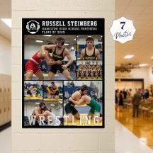 Wrestling High School Senior 7 Photo Collage