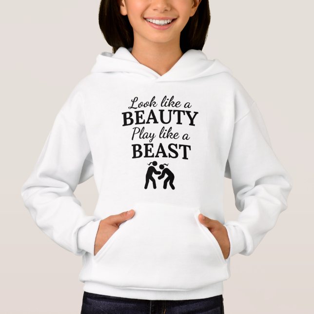 Wrestling: Look like a beauty play like a beast. (Front)