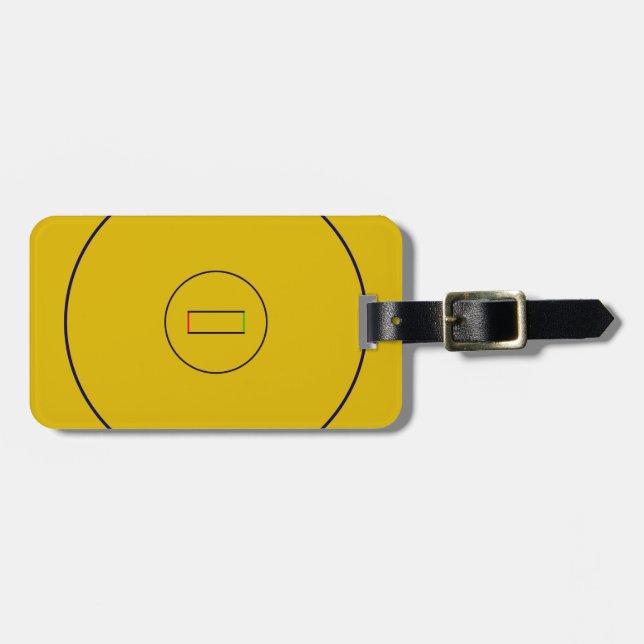 Wrestling Mat Luggage Tag (Front Horizontal)