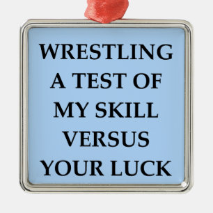 wrestling metal tree decoration