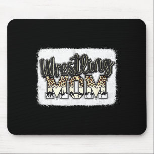 Wrestling Mom Leopard Mother Mama Wrestl Wrestler Mouse Pad