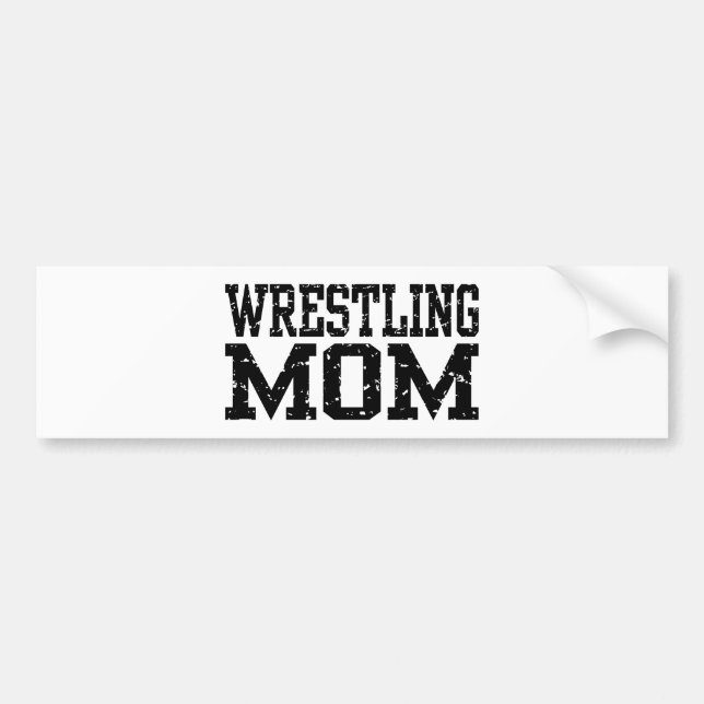 Wrestling Mum Bumper Sticker (Front)