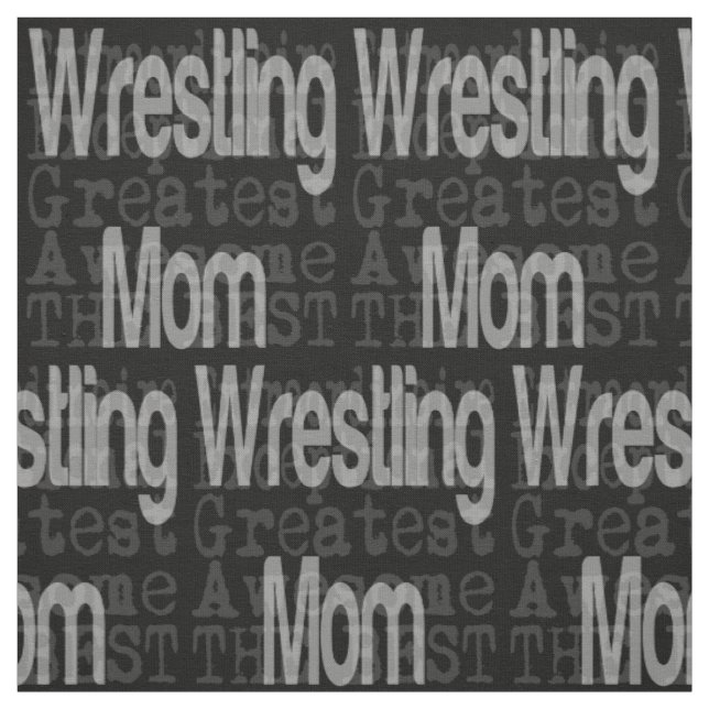 Wrestling Mum Extraordinaire Fabric (Swatch)