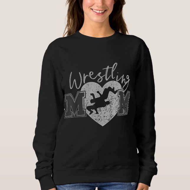 Wrestling Mum Take Down Wrestling Move Sweatshirt (Front)