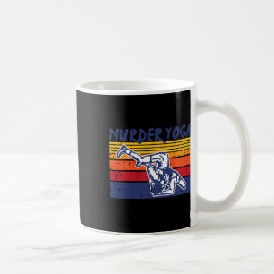 Wrestling Murder Yoga Retro Wrestler Jiu Jitsu Wom Coffee Mug