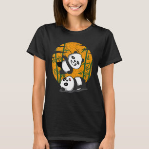 Wrestling Pandas Chinese Bamboo Eating Animals  Be T-Shirt