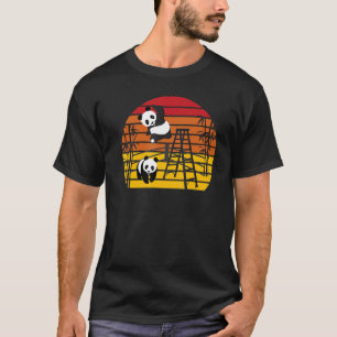 Wrestling Pandas Chinese Bamboo Eating Animals T-Shirt