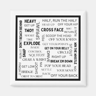 Wrestling Phrases Magnet