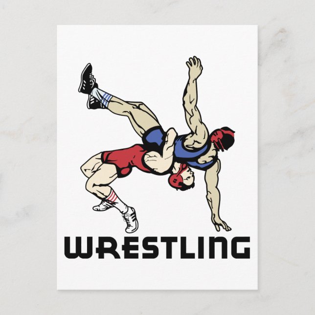 Wrestling Postcard (Front)