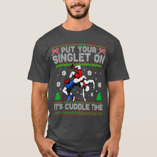 Wrestling Put Your Singlet On Christmas Wrestler X