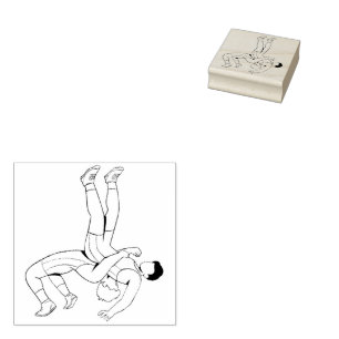 Wrestling   rubber stamp