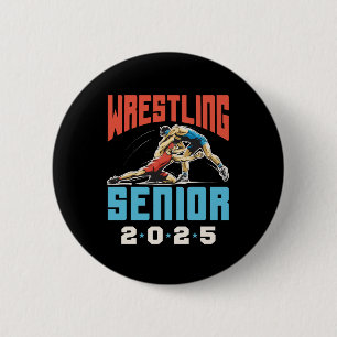 Wrestling Senior Class of 2025 Graduation 6 Cm Round Badge