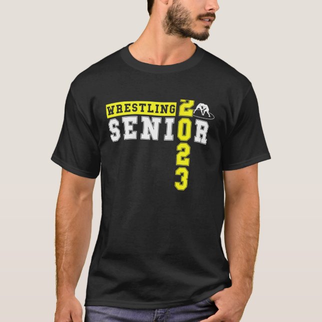 Wrestling Senior Night Graduation Senior 2023 Wres T-Shirt (Front)