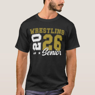Wrestling Senior Night Wrestling Senior 2026 Gradu T-Shirt