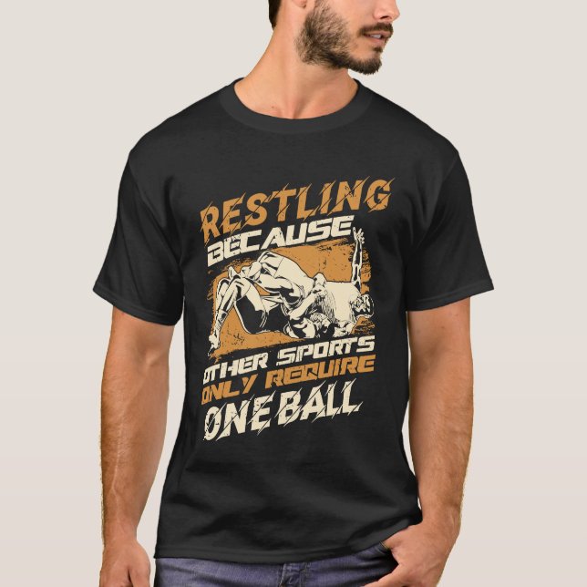 Wrestling Sports Coach Trainer Wrestler T-Shirt (Front)