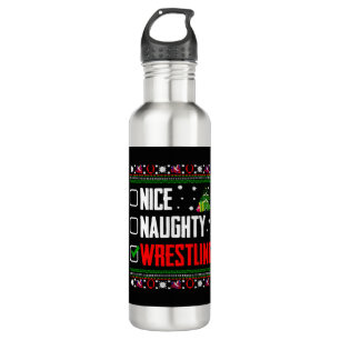 Wrestling Ugly Christmas 710 Ml Water Bottle