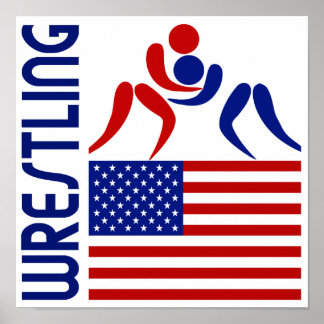 Wrestling United States Poster