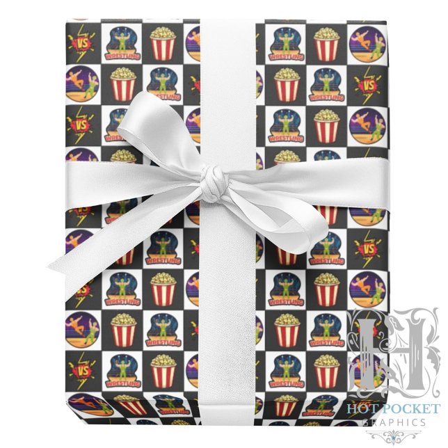 Wrestling Wrapping Paper (Creator Uploaded)