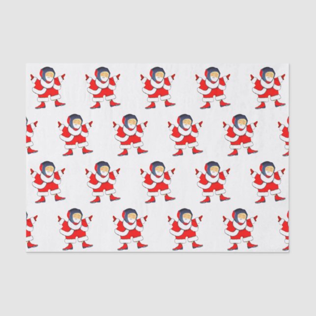 Wrestling Wrestler Christmas Holiday Gift Tissue P Paper (Front)