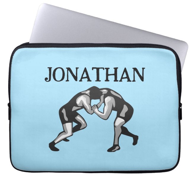 Wrestling Wrestler Design Laptop Sleeve (Front)