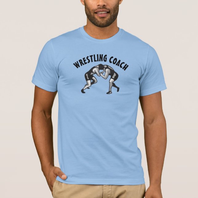 Wrestling Wrestlers Design Tee Shirt (Front)