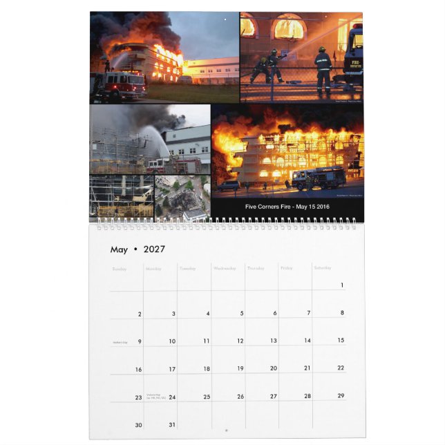 WRFR Auxiliary Firefighters 2019 Calendar 11x14.25 (May 2027)