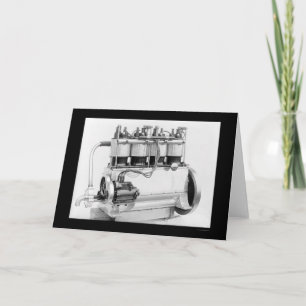 Wright Brothers Aeroplane Engine 1911 Card