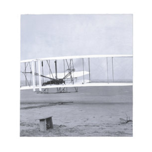 Wright Brothers’ First Aeroplane Flight in 1903 Notepad