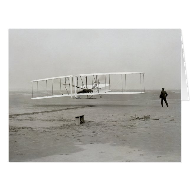 Wright Brothers Flyer First Plane Flight Aviation (Front Horizontal)
