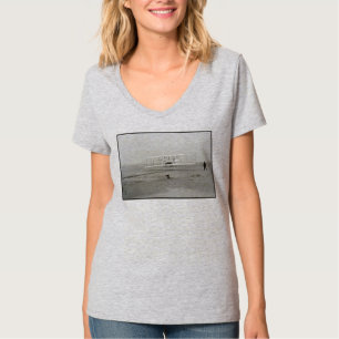 Wright Brothers Flyer First Plane Flight Aviation T-Shirt