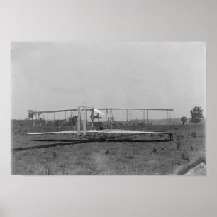 Wright Brothers Plane Close-up View Poster