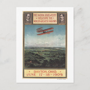 Wright Brothers Plane Postcard
