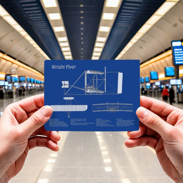 Wright Flyer- Aeroplane Blueprint Drawing Plans AB Postcard (Creator Uploaded)