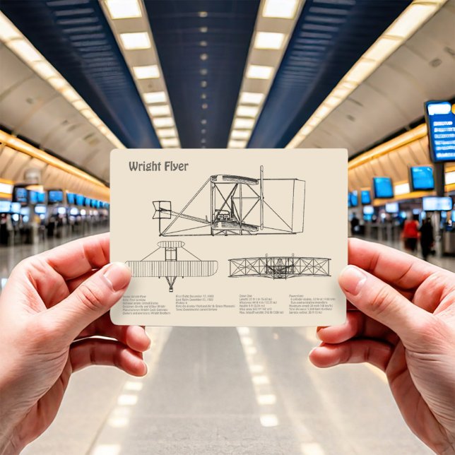 Wright Flyer- Aeroplane Blueprint Drawing Plans SD Postcard (Creator Uploaded)
