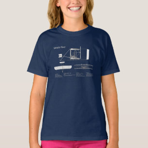 Wright Flyer- Airplane Blueprint Drawing Plans ABD T-Shirt