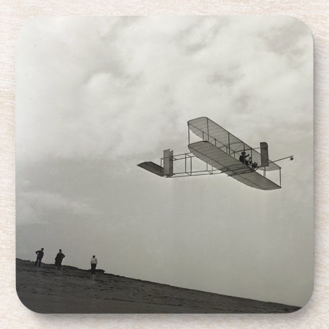 Wright Glider, Before the First Aeroplane Beverage Coaster (Front)