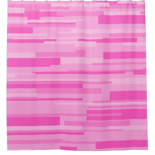 Wright Hot Pink Mid Century Modern Pattern Shower Curtain