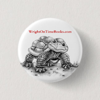 Wright on Time Books Turtle 3 Cm Round Badge