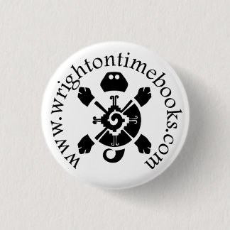 Wright on Time Books Turtle Logo 3 Cm Round Badge