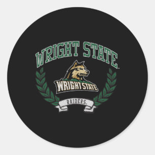 Wright State Raiders Victory Heather Gray Classic Round Sticker