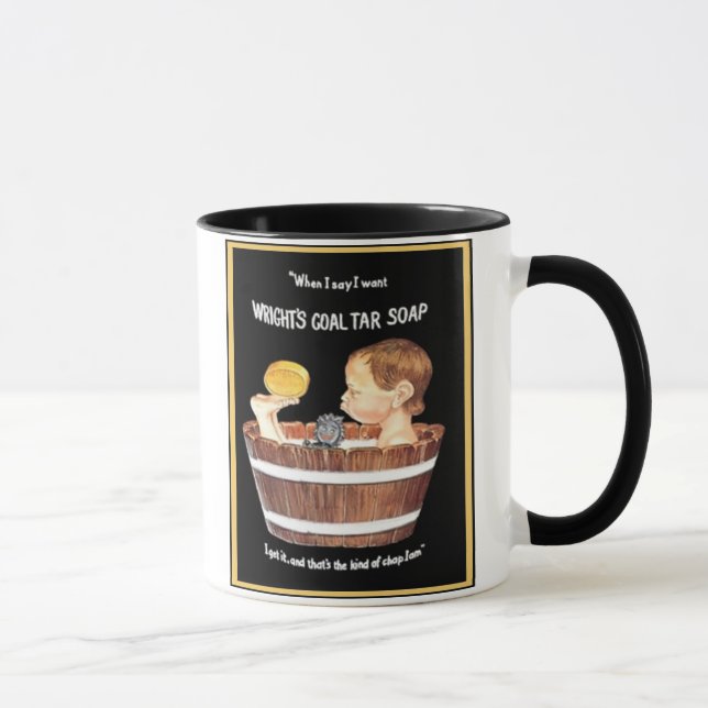 Wright's Coal Tar Soap Mug (Right)