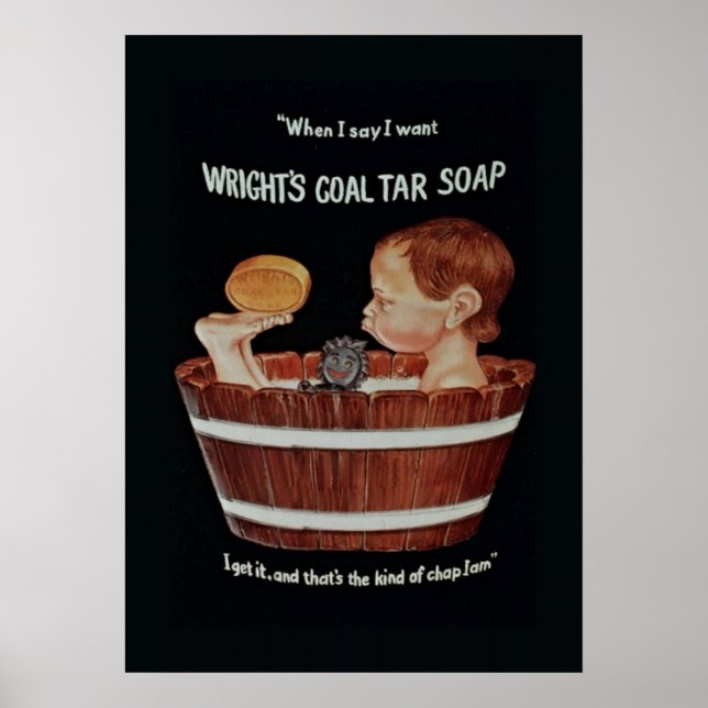 Wrights Coal Tar Soap Poster (Front)