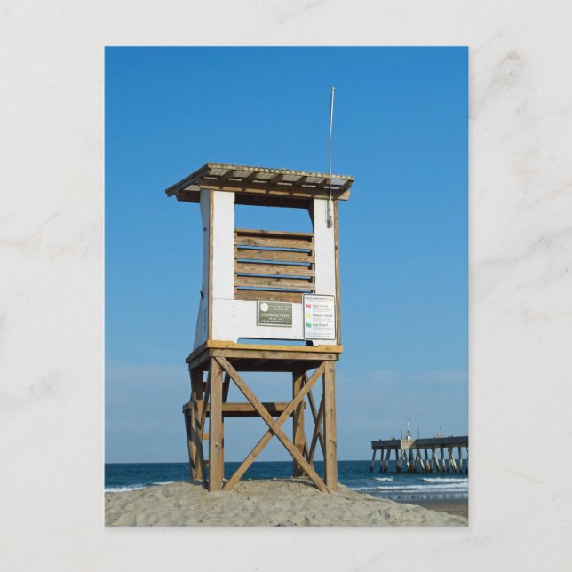Wrightsville Beach Lifeguard Stand 5 Postcard (Front)
