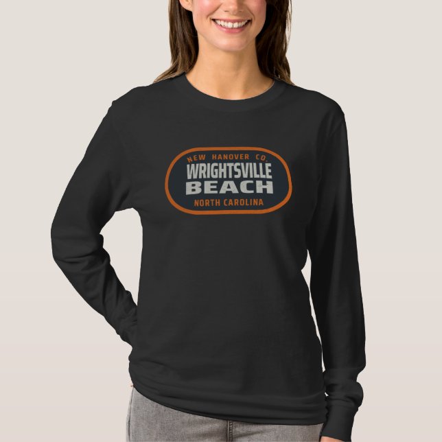 Wrightsville Beach NC Summertime Vacationing Badge T-Shirt (Front)