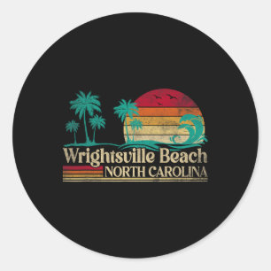 Wrightsville Beach North Carolina Family Vacation  Classic Round Sticker