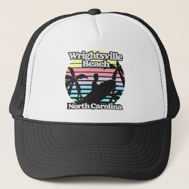 Wrightsville Beach North Carolina Trucker Hat (Front)