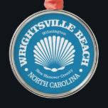 Wrightsville Beach (seashell) Metal Tree Decoration<br><div class="desc">Wrightsville Beach,  North Carolina.</div>